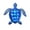 Blue, variant on Weatherproof Metal Garden Tortoise Art Outdoor Backyard Decoration Rustic Animal Statue for Patio Lawn Yard Gift for Nature Lovers with Antique Patina Finish and Ground Anchor