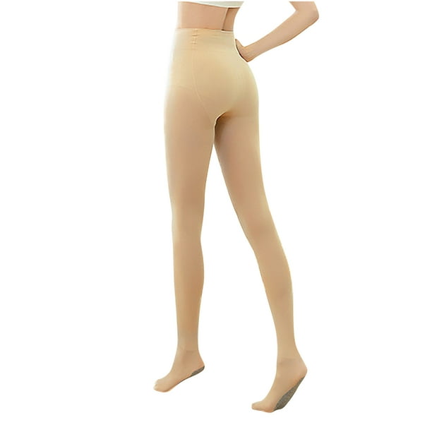 XZNGL Womens Leggings Tummy Control Womens Large Size Leggings Thermal  Pantyhose Tights High Elastic Opaque Tights, Winter Warm Elastic Pants  Fleece
