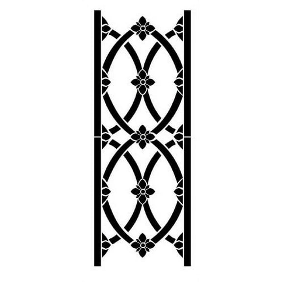 Fancy Wrought Iron Wall Stencil SKU #2888 by Designer Stencils