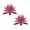 Artificial Tropical Plant A37, variant on 2PCS No Pot Red Faux Tropical Plant, 23.6 Inch Artificial Cordyline for Balcony Patio