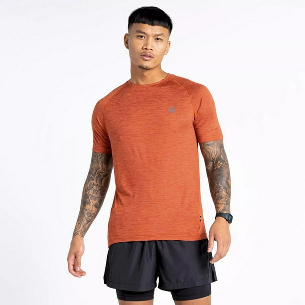 Dare 2B - Camiseta Persist Jaspeada para Hombre (Ladrillo Quemado)