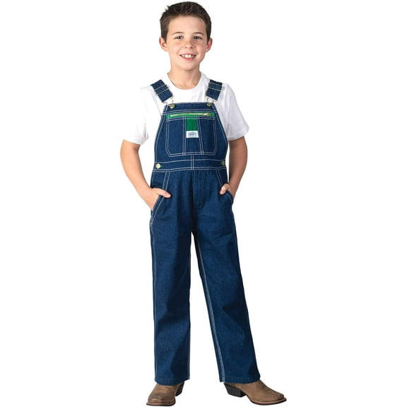 Liberty Big Boy's Denim Bib Overall, Rigid Blue,