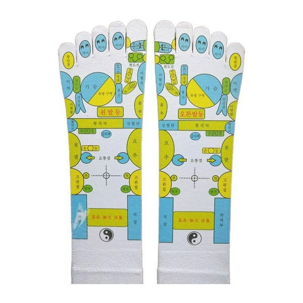 Calcetines de reflexología de acupresión, calcetines transpirables para de pies para yoga, uso diario sin bolígrafo