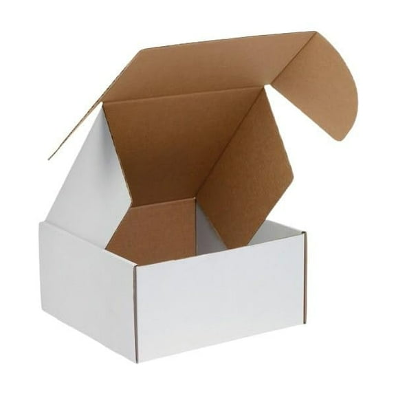 Ucanpack Heavy Duty Deluxe Mailer Box (200lb Test) Medium Cardboard Moving Box White, 12 x 12 x 6" - 25 Pcs