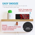 thumbnail image 5 of BallsFHK Digital Alarm Clock LED Clock With Temperature Display Adjustable Brightness, 5 of 5