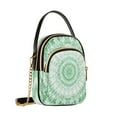 thumbnail image 2 of Shoulder Handbag Women's Crossbody Handbags 5.91x3.15x8.27 Inch Bank Card Bag Cash Bag Key Bag Pretty Light Green Tie Dye, 2 of 7