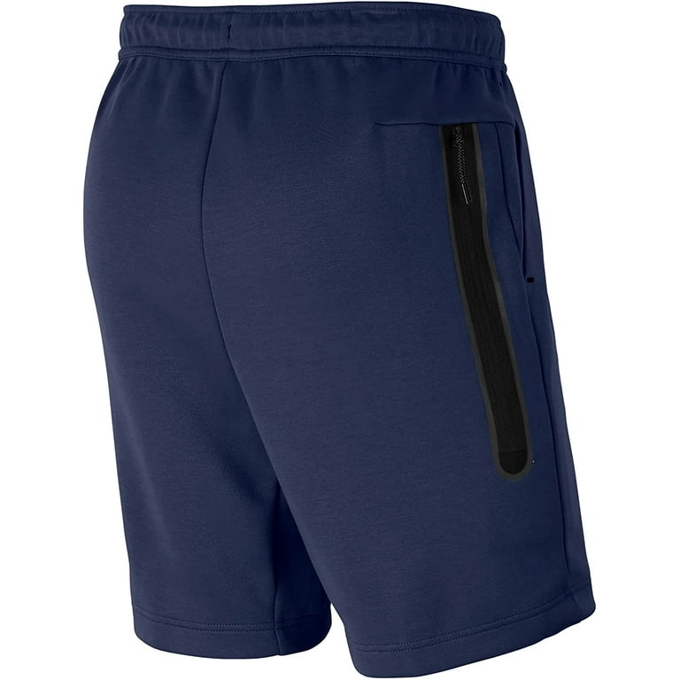 Navy nike fleece shorts online