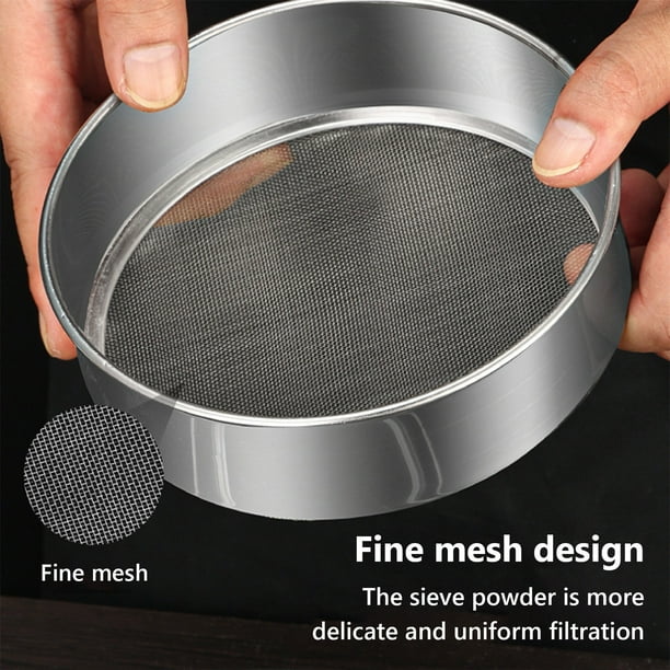 Apmemiss Clearance Flour Sieve Filter Mesh Stainless Steel Flour Sieve Ultrafine Baking Mesh Sieve Fine Sieve Christmas Gifts for Women