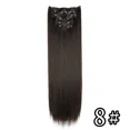 thumbnail image 1 of Typpkmm Extensiones De Cabello Negro De 24 "/ with 6 Unidades/Juego and Clip De 60cm, 1 of 7