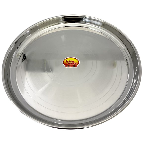 Verka Stainless Steel Khomcha Plate, 13 inch
