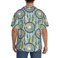 thumbnail image 3 of Logiee Boho Dreamcatcher 1 Print Men's Button Down Shirts Short Sleeve, Summer Beach Shirts,Vacation Wedding Shirts,Men's Casual Button-Down Shirts with Pocket-4X-Large, 3 of 5