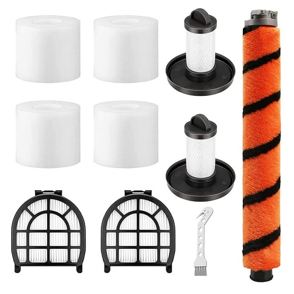 4 Pack Foam & Felt Filters 1 Soft Main Brush 2 Pre-Motor Filter & 2 Post-Motor Hepa Filter For Shark Lz600 Lz601 Lz602 Lz602C Apex Uplight Lift-Away Duoclean Vacuum Cleaner # Xfflz600 & Xhffc600