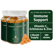 WEEM- 3 Bottles of Immune Support Gummies, Gluten Free, Vegan, Cruelty-free