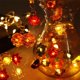 thumbnail image 1 of pstuiky Guirnalda de luces LED de 30 LED con forma de calabaza y hojas de arce 10 pies resistente al agua 8 funciones con control remoto, 1 of 6