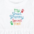 thumbnail image 4 of Inktastic My Great Grammy Loves Me Grandchild Girls Baby Dress, 4 of 5