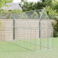 thumbnail image 1 of vidaXL Chicken Cage Silver 400x100x190 cm Galvanised Steel, 1 of 5
