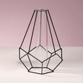 thumbnail image 3 of Metal Vase Tube Glass Planter Terrarium Geometric Metal Stand, Table Top 2 Black, 3 of 7
