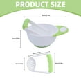 thumbnail image 3 of Ynlkorvg Tableware Baby Food Mash Bowl Baby Food Masher Bowl Set Non Slip Long Bowl Handle Fruit Vegetable Puree Mash Bowl With Grinding Rod Baby Grinding Bowl 2pc, 3 of 9