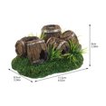 thumbnail image 2 of VERDANVERSE Handmade Resin Aquarium Decorative Cave Fish Tank Shrimp Shelter and Rustic Barrel Ornament, 2 of 6