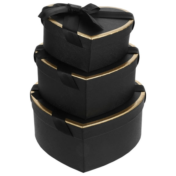 WHAMVOX Elegant Heart Shaped Cardboard Boxes for Home 's Day and Birthday Present Packaging