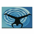 thumbnail image 1 of Hip Hop Cutting Board, Boy Doing Head Spin on the Floor Illustration with Abstract Backdrop, Decorative Tempered Glass Cutting and Serving Board, Small Size, Blue Pale Blue Black, by Ambesonne, 1 of 1