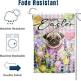 thumbnail image 4 of Happy Easter Pug Garden Flag 28x40 Double Sided Bunny Ear Dog Flags Buffalo Plaid Rabbit Eggs Yard Flag for Outside Large Floral Spring House Flags, 4 of 6