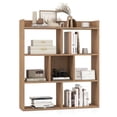 thumbnail image 1 of Costway 1 PCS 7-cube Bookcase 3-tier Open Storage Shelf with Anti-tipping Kits for Living Room Natural, 1 of 9