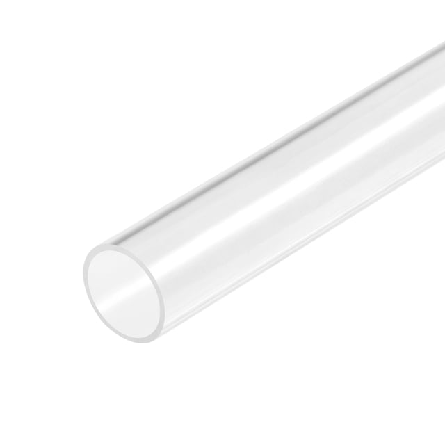 Acrílico Tubo Transparente Rígido Redondo Tubo 21mm ID 25mm OD 18 para Lámparas y Linternas, Agua Refrigeración Sistema