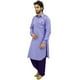 Atasi Pathani Style Salwaar Kameez Ensemble Violet Punjabi Kurta Shirt-L – image 3 sur 7