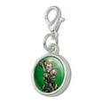 thumbnail image 2 of Justice League Green Arrow Character Antiqued Bracelet Pendant Zipper Pull Charm with Lobster Clasp, 2 of 5