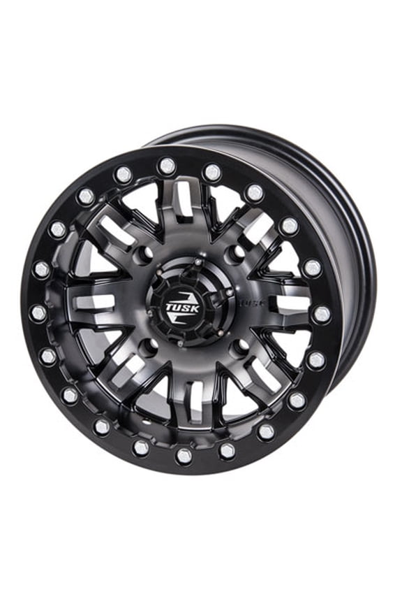 4/137 Teton Beadlock Wheel 15x7 5.0 + 2.0 Gun Metal/Black for Can-Am Maverick X3 Max X DS Turbo R 2017-2019