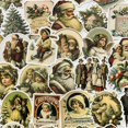 thumbnail image 2 of 36 Uds pegatinas navideñas de Estilo Vintage DIY base para álbum de recortes collage móvil diario álbum de fotos decoración de regalo, 2 of 4