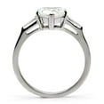 thumbnail image 4 of Women's Stainless Steel High polished CZ Clear 2.40(g) Engagement Ring, 4 of 5