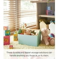 thumbnail image 4 of Yamazaki Home Storage Caddy, Mint, Plastic + Wood, Supports 4.4 pounds, Handle, No Assembly, 4 of 7