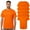 Neon Safety Orange 5 Pcs, variant on High Visibility Short Sleeve Workwear Tee, 100% Polyester Hi Vis Reflective Performance T-Shirts for Men (Neon Safety Orange 6 Pack, 2XL)