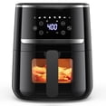 thumbnail image 3 of Garvee 5Qt Small Air Fryer, 8-in-1 Oilless Air Fryer Oven with Visible Cooking Window, up to 400℉, Black, 3 of 10