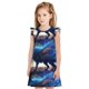 thumbnail image 1 of Fotbe Moonlit Blue Wolf Vestido de Dormir para Niñas de 3 a 10 Años, Mangas Cortas, Estilo Princesa, Pijama Camisón con Mangas Voladas-Medium, 1 of 6