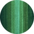 thumbnail image 1 of Ahgly Company Indoor Round Abstract Light Blue Contemporary Area Rugs, 7' Round, 1 of 4