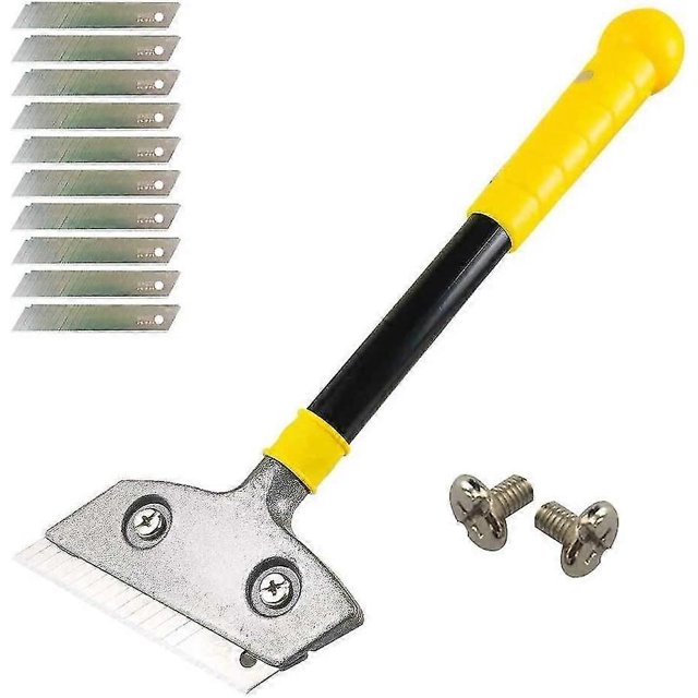 Hob Scraper With 10 Metal Blades, Heavy Duty Scraper, Universal Scrape,60cm (with Screws)