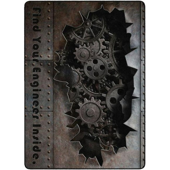 Flagship Carpets 1604150 Find Your Inner Engineer Rectangle Carpet, 6 ft. x 8 ft. 4 in.