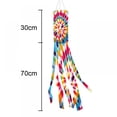 thumbnail image 2 of Tie Dye Windsock Flag Rainbow Color Tails Design Windsock Flag Outdoor Hanging Decoration for Home Yard Garden Balcony Decoration, 2 of 5