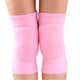 thumbnail image 3 of Nvzi Rodilleras suaves de algodón para voleibol, tenis, 1 par, pole dance, yoga, protectores de rodillas para uso atlético, soporte de rodillera con esponja (rosa, L), 3 of 5