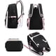thumbnail image 2 of Ryggsäck för tonårsflickor Middle School Students Bokväska Outdoor Daypack med USB laddningsport Svart Rosa, 2 of 5
