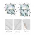 thumbnail image 5 of Blue Hydrangea Floral Swag Kitchen Curtains Sets for Windows 24 Inch Length, Spring Butterfly Watercolor Flower Short Window Curtain Panels Swags Valances and Tiers 3 Piece Set for Cafe/Dining Room, 5 of 5