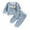 Light Blue, variant on BOBOGOJP Toddler Clothes For Girls Baby 3D Flower Fall Winter Outfits Stripes Waffle Sweatshirt Pullover Cute Pants Set (Pink, 12-18 Months)
