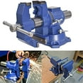 thumbnail image 2 of 4-Inch Multi Purpose Heavy Vise with Double Swivel Rotating, Vise with Anvil Stand for Clamping Fixing Equipment Home or Industrial Use, 2 of 6