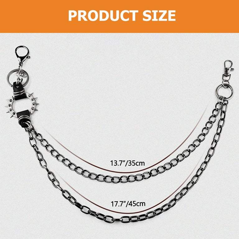 Eease Unisex Bike Chain for Pants & Wallet - Hip Hop Punk