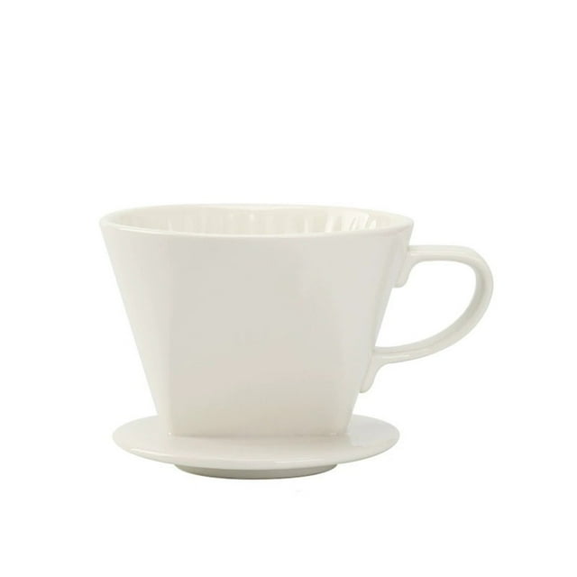 Goutteur à Café en Céramique Réutilisable pour Café Filtre à Café Ensemble Goutteur à Café Verre
