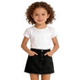 thumbnail image 5 of NAISIBABY Girls Denim Skirt, High Rise with Pockets A-Line Summer Fashion Mini Skirt Black Size 8, 5 of 9