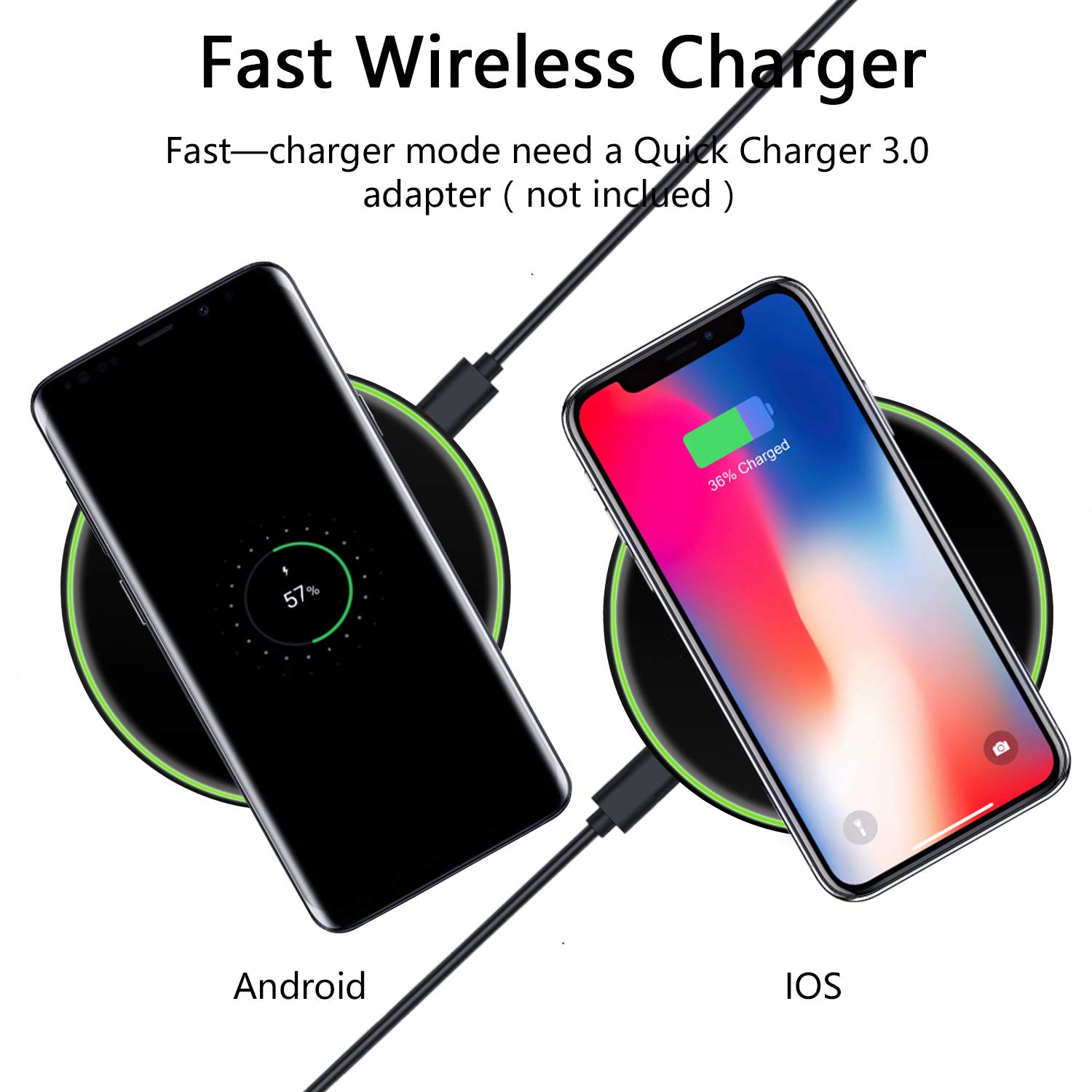 Contixo W2 Fast Wireless Charging Charger Pad | Ultra-Thin Slim Design for Qi  Compatible Smartphones iPhone 8/8 Plus/X/XS/XS Max/XR Samsung Galaxy S9/S9  Plus/S8/S8 Plus/S7/Note 8/9 - Walmart.com